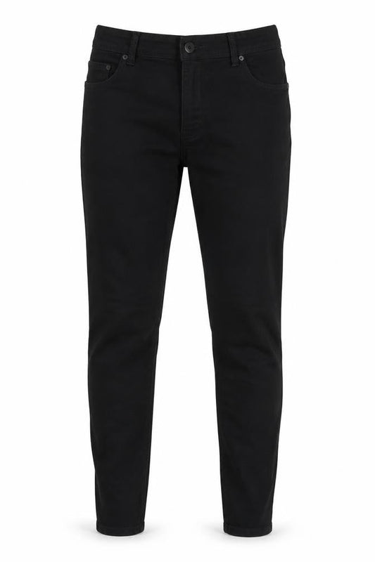 Womens UK Size 12 Dorothy Perkins Regular Fit Tapered Black Jeans