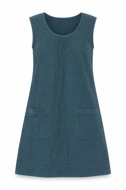 Nomads Womens Green Cotton A-Line Size 8 Scoop Neck