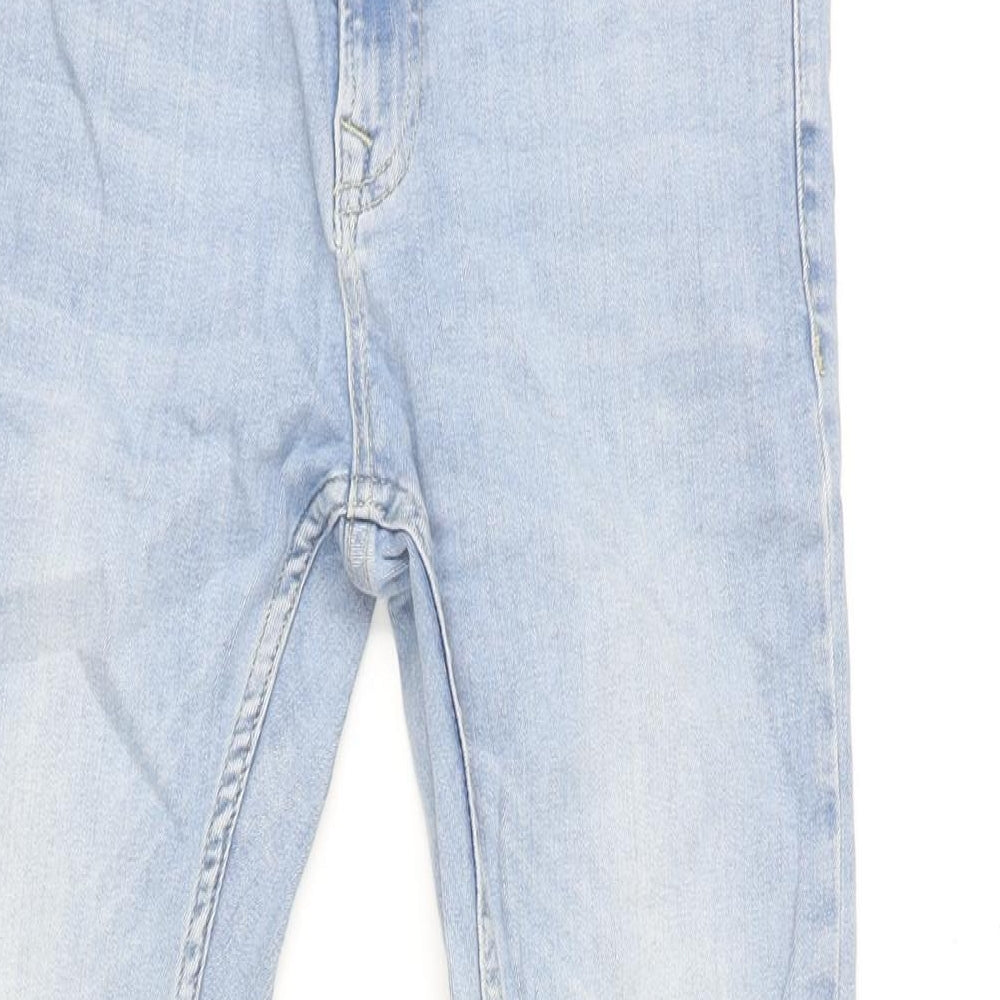 Mens UK Size 28 in Topman Regular Fit Tapered Blue Jeans
