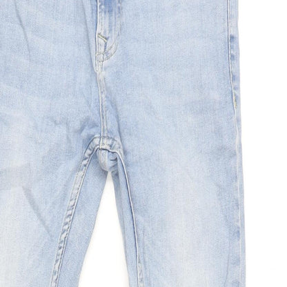 Mens UK Size 28 in Topman Regular Fit Tapered Blue Jeans