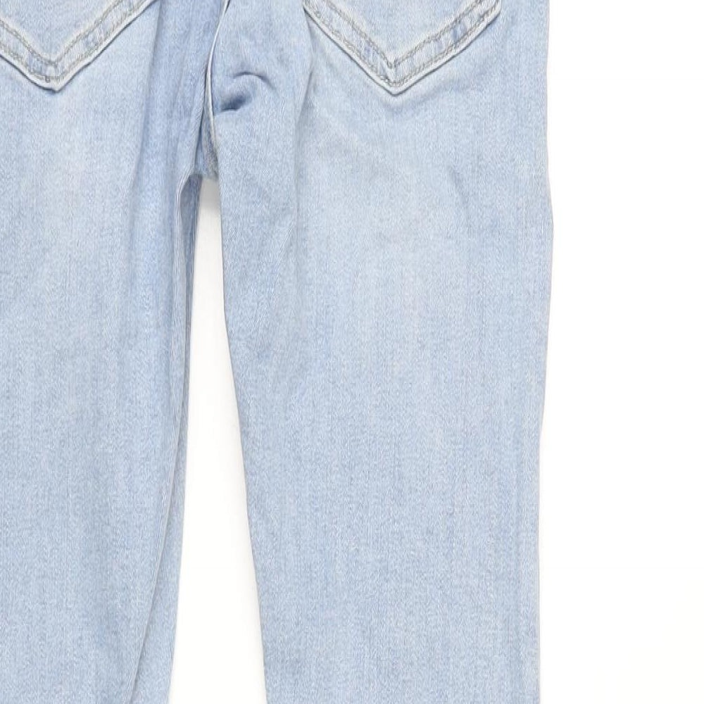 Mens UK Size 28 in Topman Regular Fit Tapered Blue Jeans