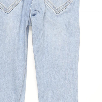 Mens UK Size 28 in Topman Regular Fit Tapered Blue Jeans