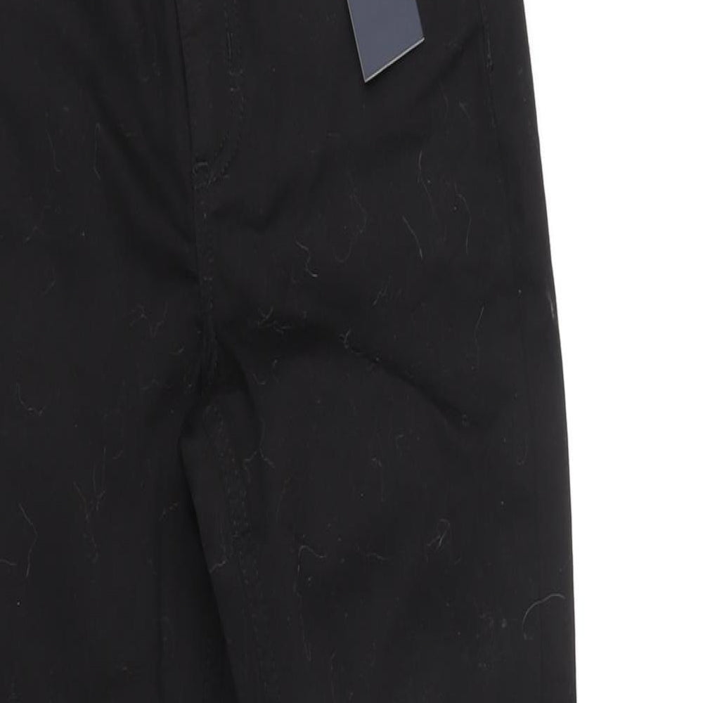 Womens UK Size XS Pieces Regular Fit Tapered Black Jeans