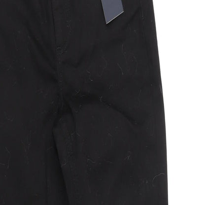 Womens UK Size XS Pieces Regular Fit Tapered Black Jeans