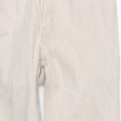 Mens UK Size 32 in Nico Regular Fit Straight Beige Jeans
