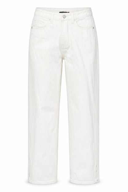 Womens UK Size 6 PRETTYLITTLETHING Regular Fit Straight Ivory Jeans
