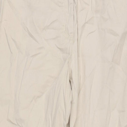 Klass Womens Beige Cotton Blend Straight Jeans Size 12 L27.5 in Regular Zip