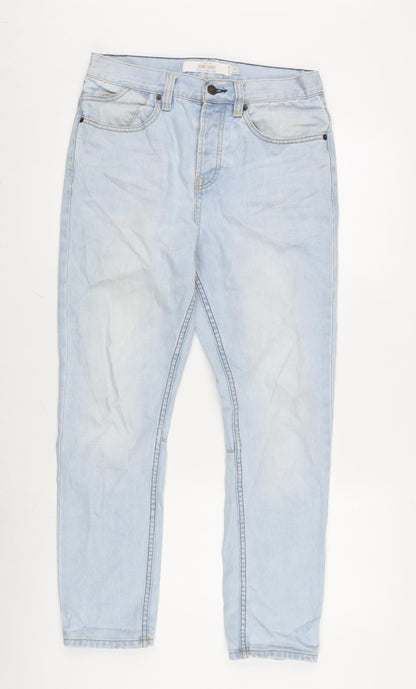 Mens UK Size 30 in Topman Regular Fit Skinny Blue Jeans