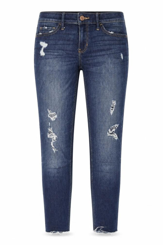 Womens UK Size 27 in Hollister Regular Fit Tapered Blue Jeans
