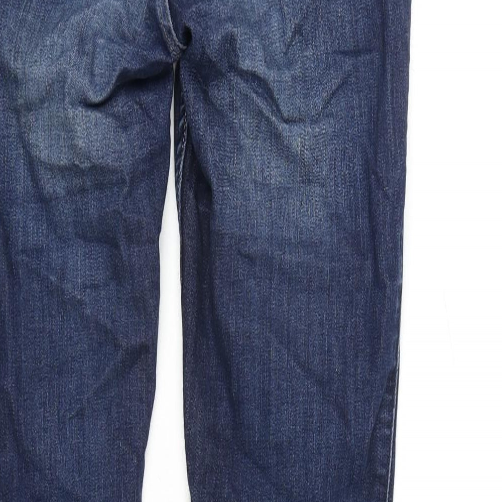 Hollister Womens Blue Cotton Blend Tapered Jeans Size 27 in L29 in Regular Zip