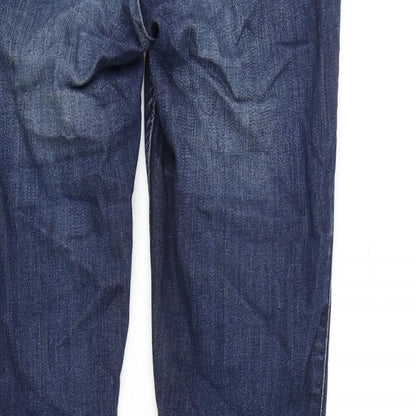 Hollister Womens Blue Cotton Blend Tapered Jeans Size 27 in L29 in Regular Zip