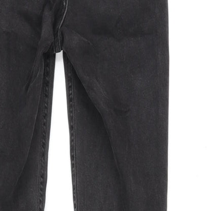 New Look Womens Grey Cotton Blend Skinny Jeans Size 10 L26 in Regular Zip
