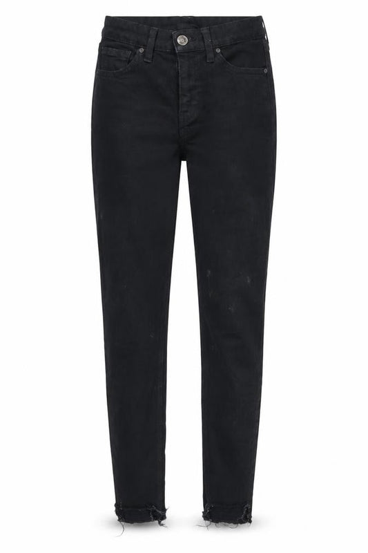 Womens UK Size 25 in Topshop Regular Fit Tapered Black Jeans