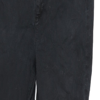 Therapy Sarah Womens Black Cotton Blend Skinny Jeans Size 16 L26.5 in Regular Zip