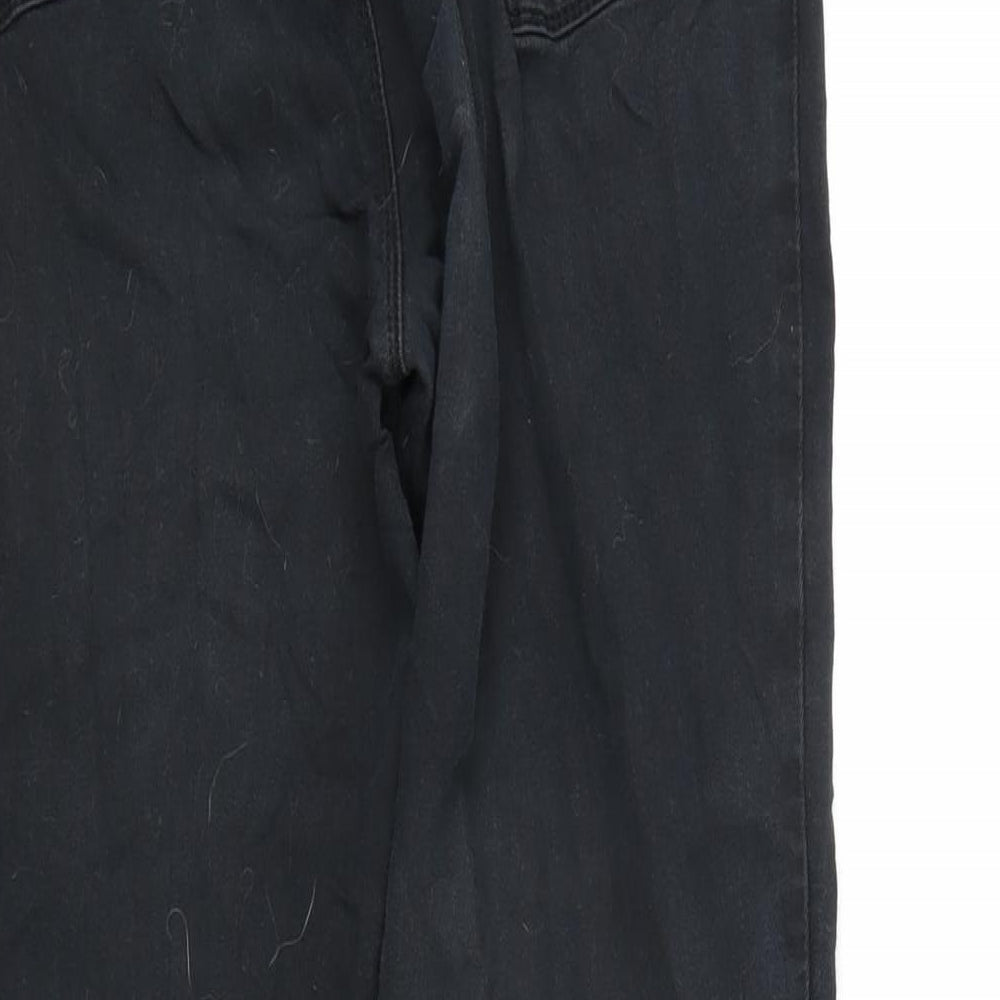 Therapy Sarah Womens Black Cotton Blend Skinny Jeans Size 16 L26.5 in Regular Zip