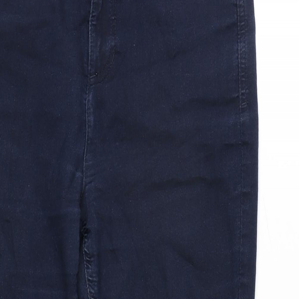 Womens UK Size 12 Marks and Spencer Regular Fit Straight Blue Jeans
