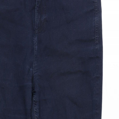 Womens UK Size 12 Marks and Spencer Regular Fit Straight Blue Jeans