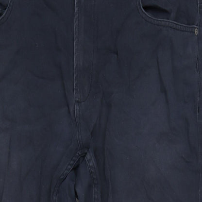 Canda Mens Blue Cotton Blend Straight Jeans Size 42 in L28 in Regular Zip