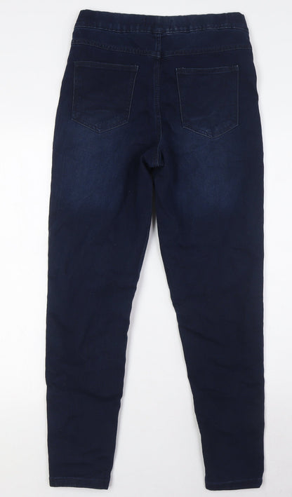 Avenue Womens Blue Cotton Jegging Jeans Size 12 L28 in Regular