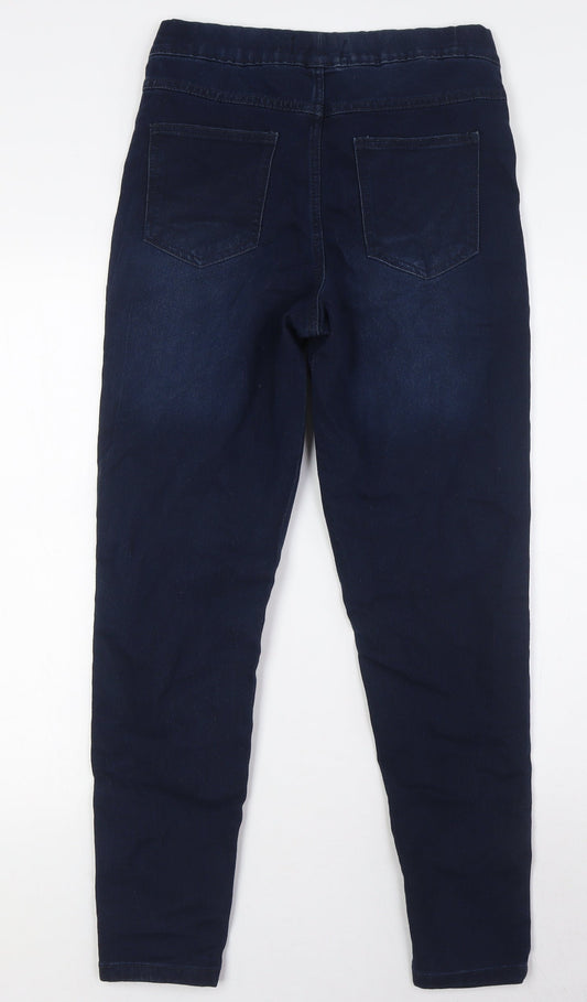 Avenue Womens Blue Cotton Jegging Jeans Size 12 L28 in Regular