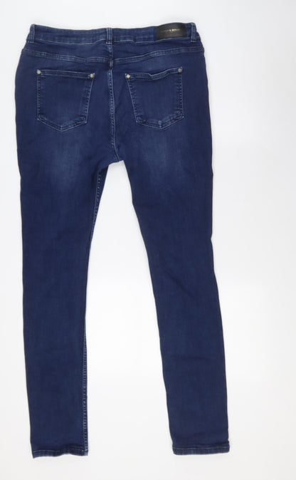 Supply&Demand Womens Blue Cotton Skinny Jeans Size 2XL L31 in Regular Zip