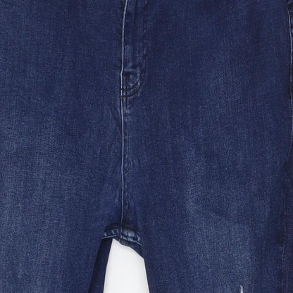 Supply&Demand Womens Blue Cotton Skinny Jeans Size 2XL L31 in Regular Zip