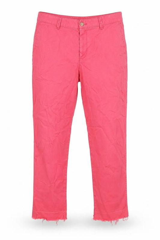 Womens UK Size 14 Gap Regular Fit Cropped Pink Jeans