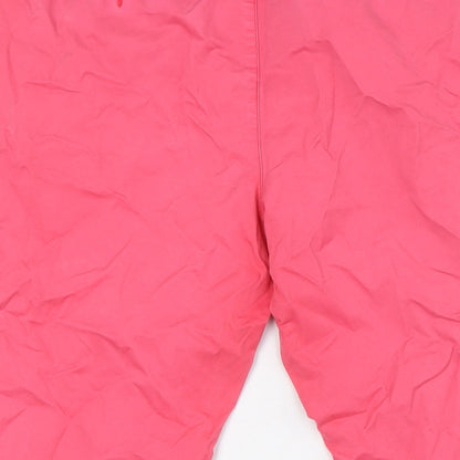 Gap Womens Pink Cotton Cropped Jeans Size 14 L25 in Regular Zip - Raw Hem, Girlfriend