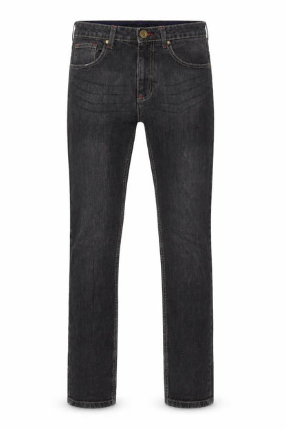 Industrialize Mens Black Cotton Straight Jeans Size 30 in L35 in Regular Button