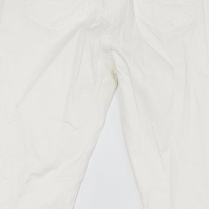 Womens UK Size 10 Miss Captain Regular Fit Skinny White Jeans