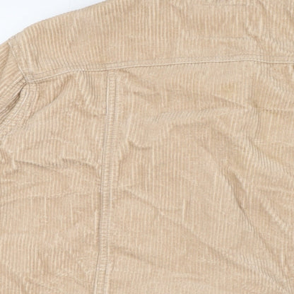 Jacoueline de Young Womens Beige Herringbone Jacket Size 10 Button