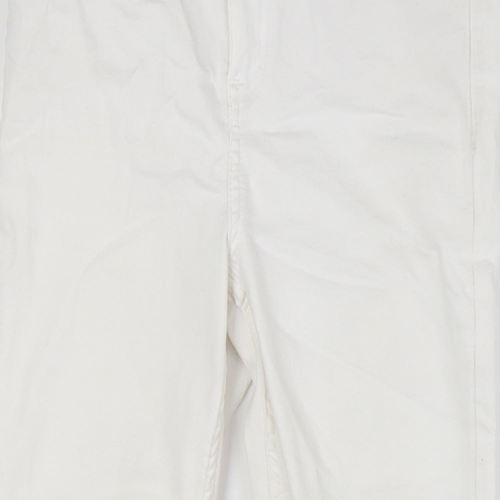 Womens UK Size 12 Marks and Spencer Regular Fit Skinny White Jeans