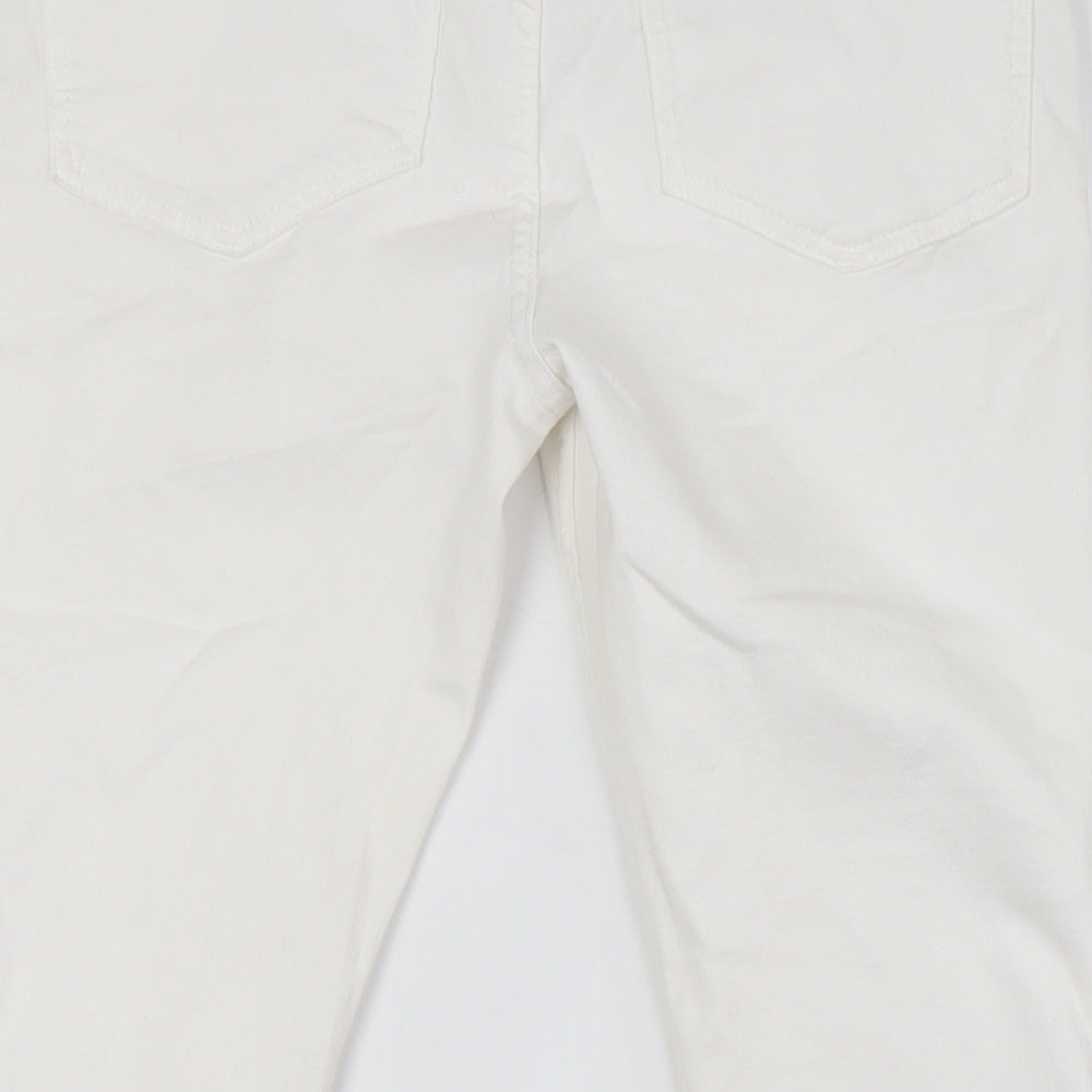 Womens UK Size 12 Marks and Spencer Regular Fit Skinny White Jeans