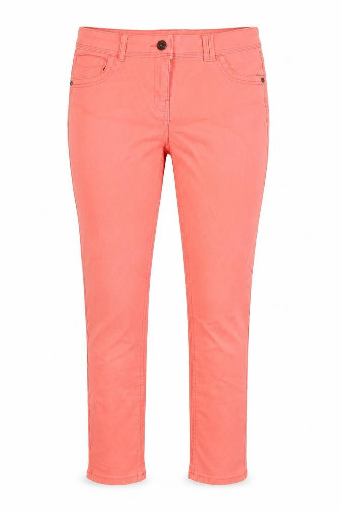 Womens UK Size 12 George Regular Fit Cropped Orange Jeans