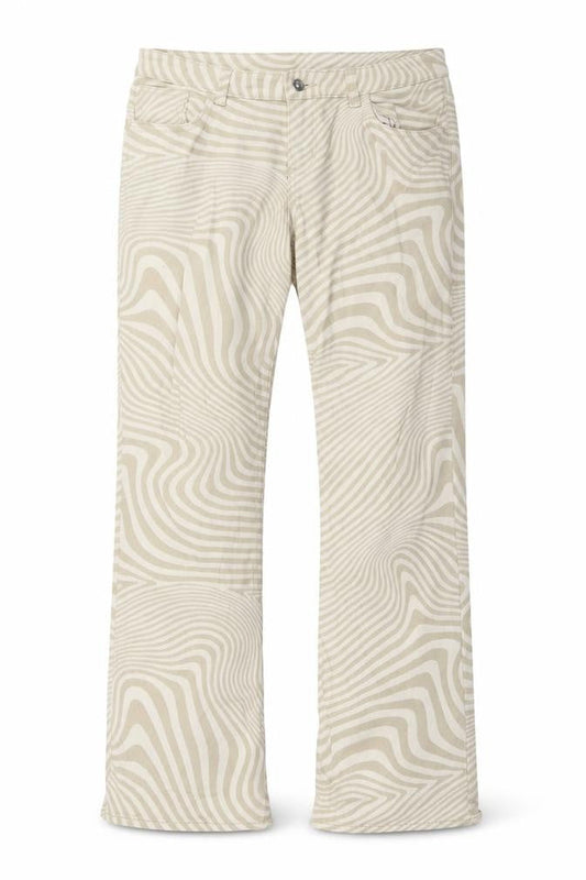 Womens UK Size 12 Divided by H&M Regular Fit Bootcut Beige Jeans