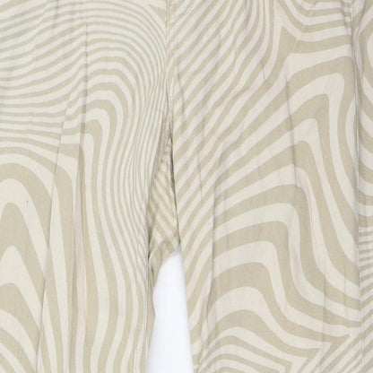 Divided by H&M Womens Beige Cotton Bootcut Jeans Size 12 L31 in Regular Button