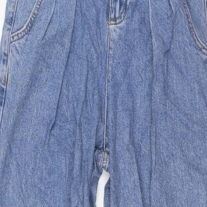 Womens UK Size 6 Stradivarius Regular Fit Mom Blue Jeans