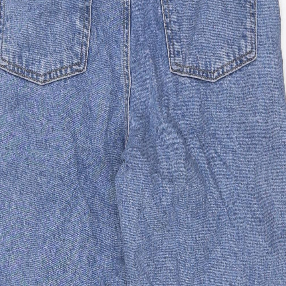 Womens UK Size 6 Stradivarius Regular Fit Mom Blue Jeans