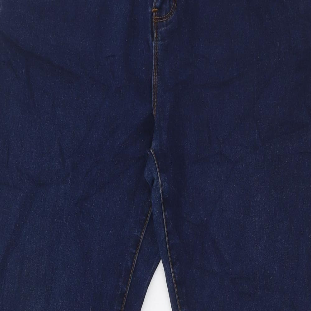 Denim Co Womens Blue Cotton Skinny Jeans Size 12 L32 in Regular Button