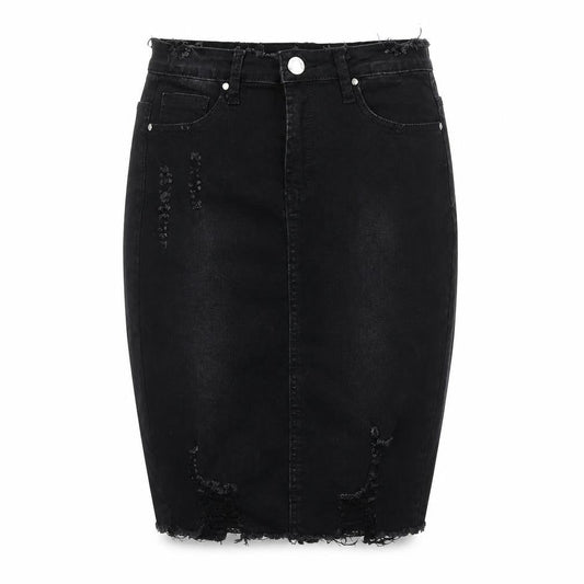 Womens UK Size 10 Denim Club Straight & Pencil Denim Skirt