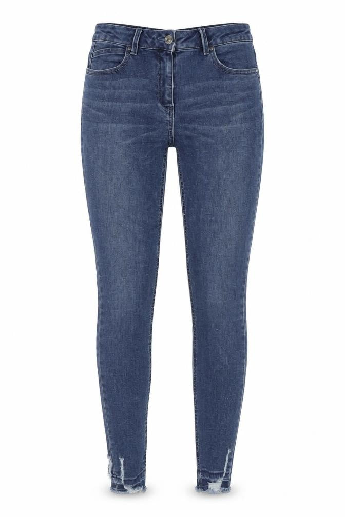 Womens UK Size 8 Papaya Regular Fit Skinny Blue Jeans