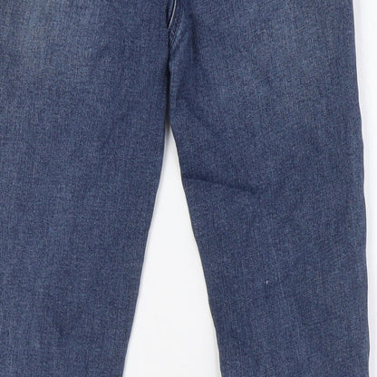 Womens UK Size 8 Papaya Regular Fit Skinny Blue Jeans