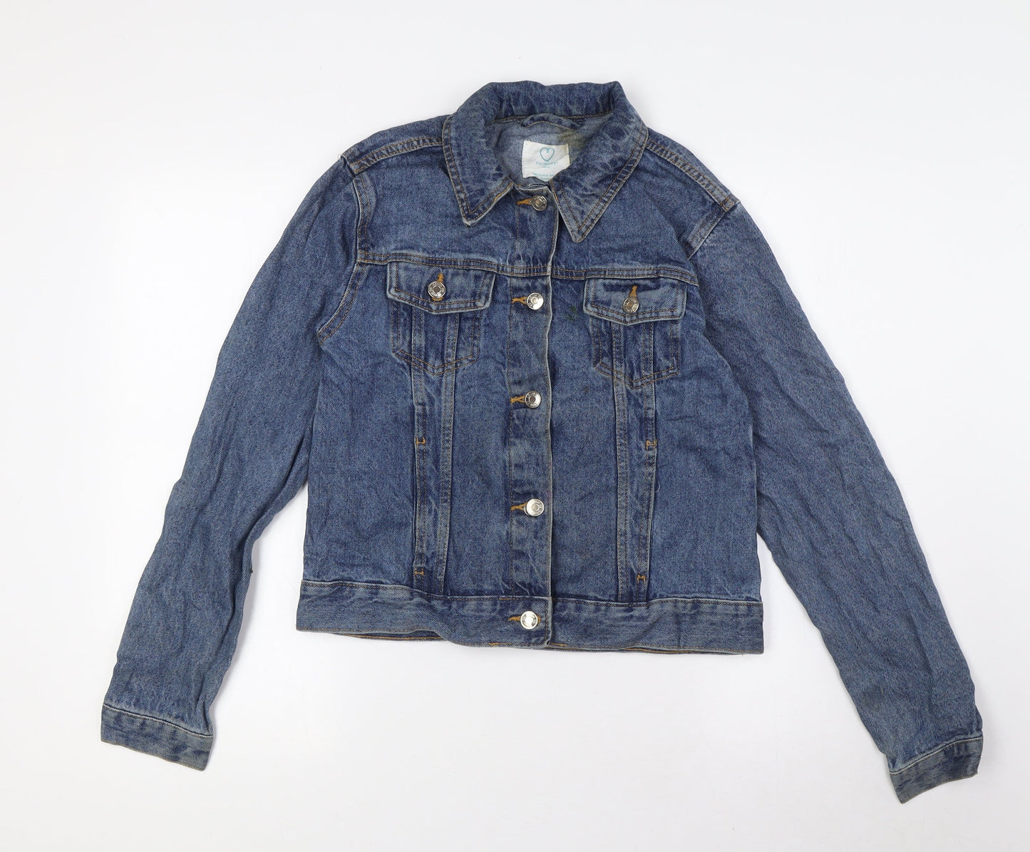 Primark Womens Blue Jacket Size 6 Button