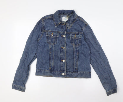 Primark Womens Blue Jacket Size 6 Button