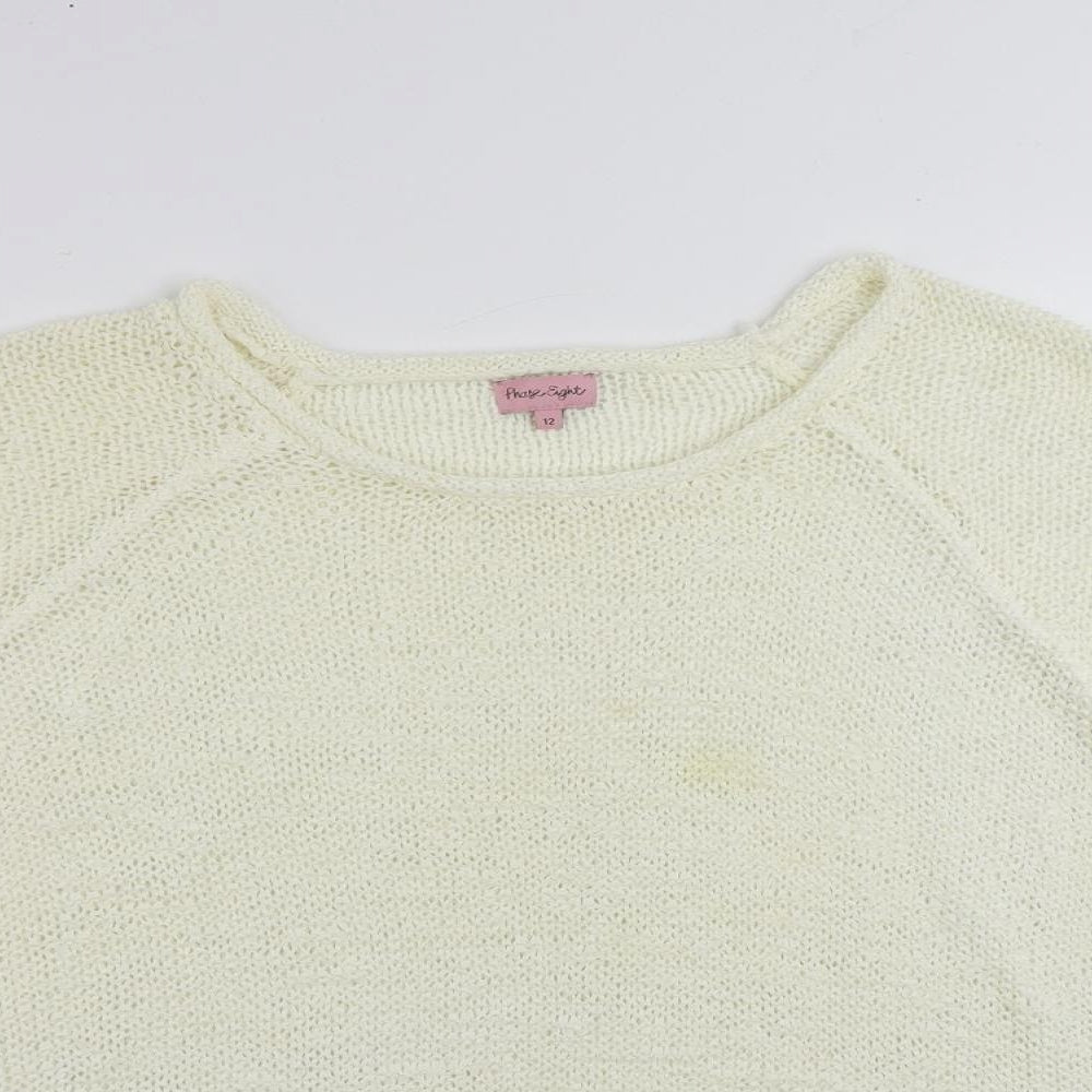 Womens UK Size 12 Phase Eight Ivory Pullover Jumper