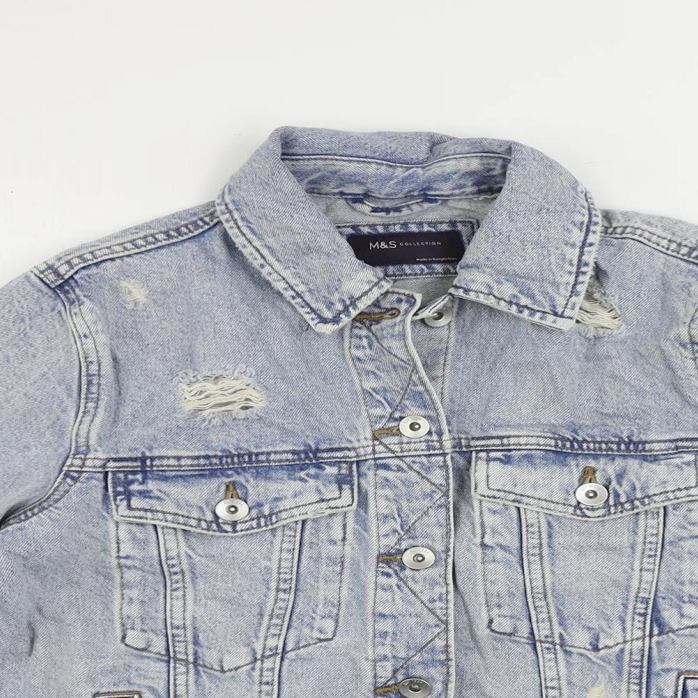 Womens UK Size 10 Marks and Spencer Blue Jacket