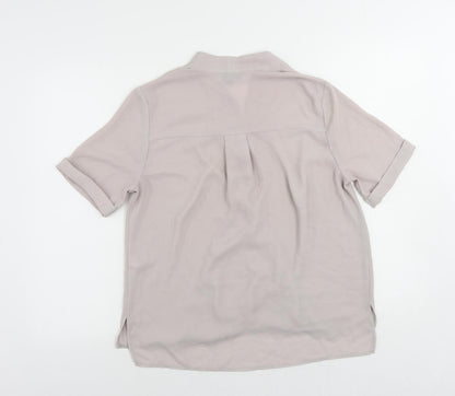 Womens UK Size 10 Topshop Pink Basic Blouse
