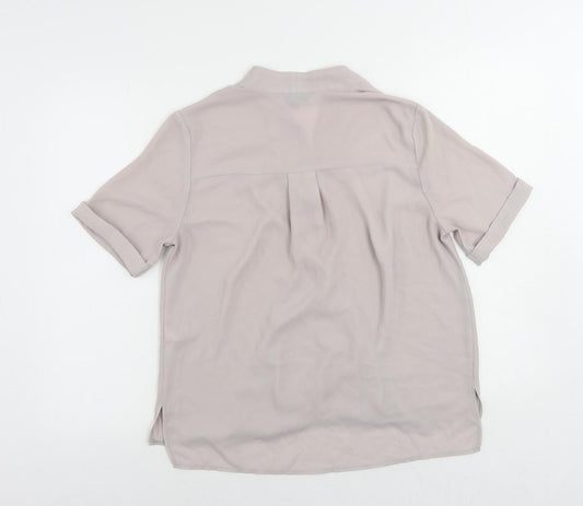 Womens UK Size 10 Topshop Pink Basic Blouse