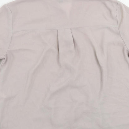 Womens UK Size 10 Topshop Pink Basic Blouse