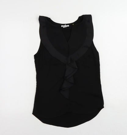 Womens UK Size 8 H&M Black Basic Blouse